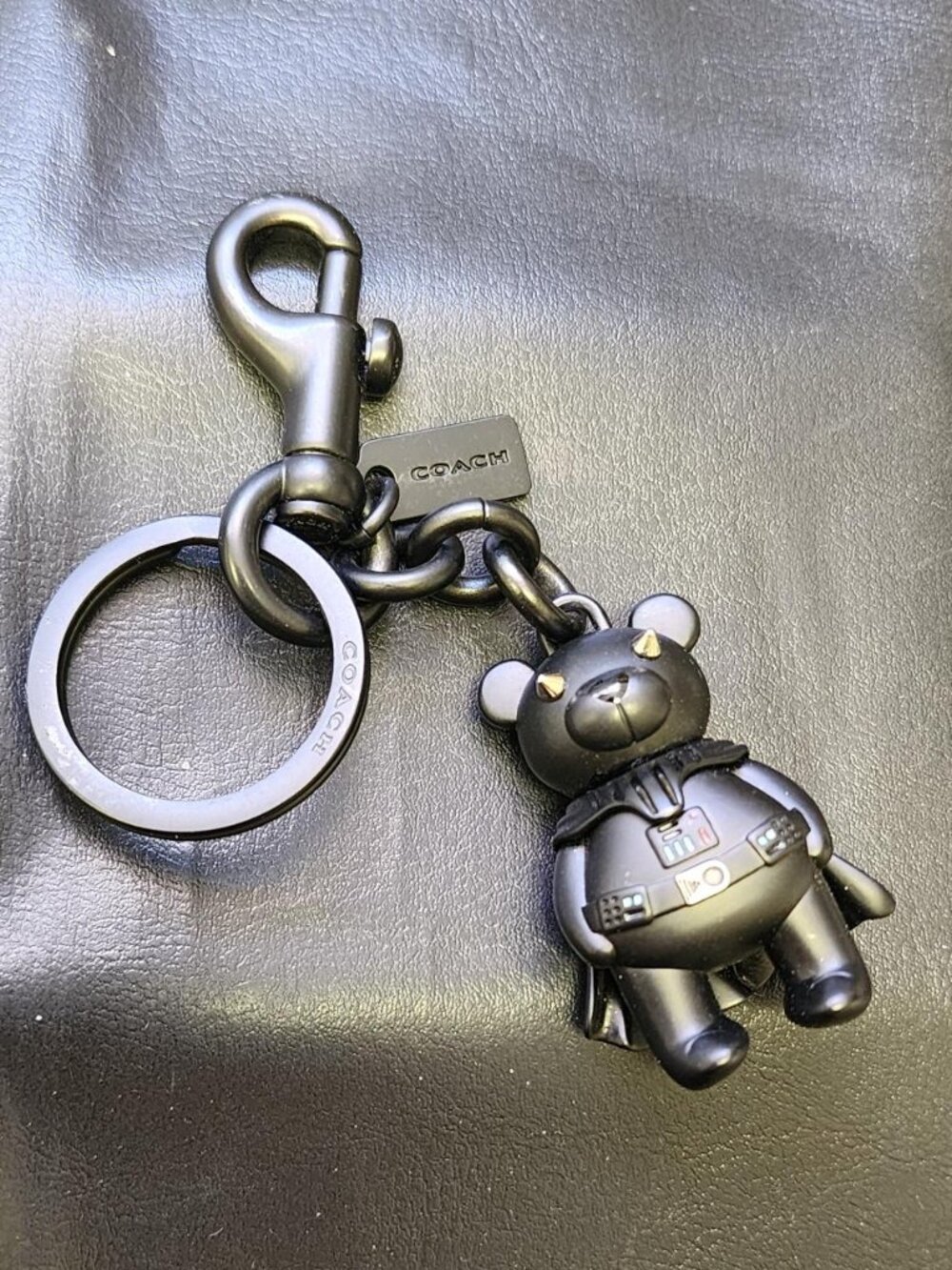 Coach Bear Starwars Darth Vadar Handbag Charm / Keychain